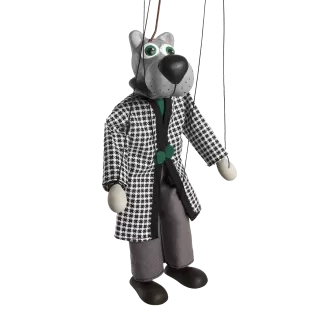 Loutka Vlk klasický, 20 cm