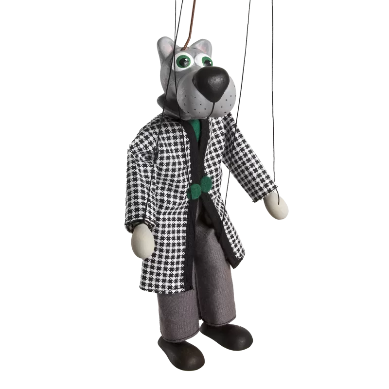 Loutka Vlk klasický, 20 cm