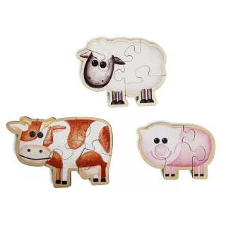 Dřevěné puzzle pro nejmenší