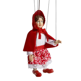 Loutka Karkulka, klasická, 20 cm