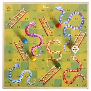 Hadi a žebříky (Žížaly) - dřevěná hra