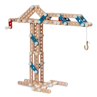Dřevěná šroubovací stavebnice - Jeřáb