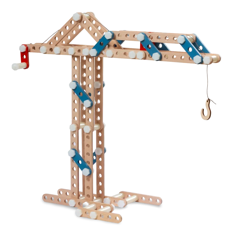 Dřevěná šroubovací stavebnice - Jeřáb