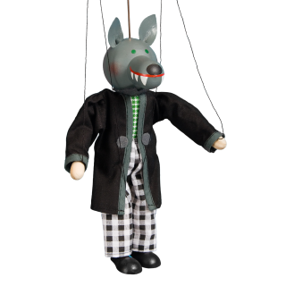 Handpuppe Zweibeiniger Wolf