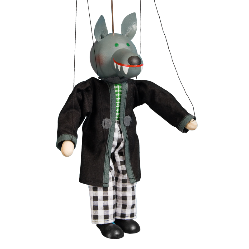 Handpuppe Zweibeiniger Wolf