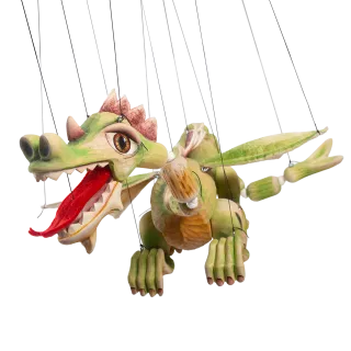 Marioneta Drak - dřevěná