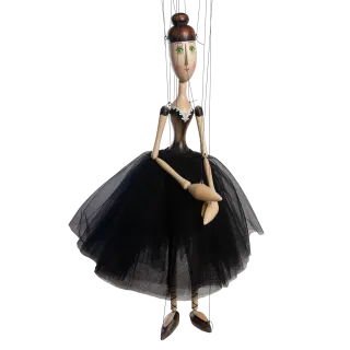 Marioneta Baletka - tmavá