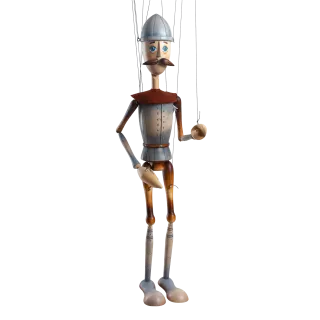 Marioneta Rytíř - malovaný, 60 cm
