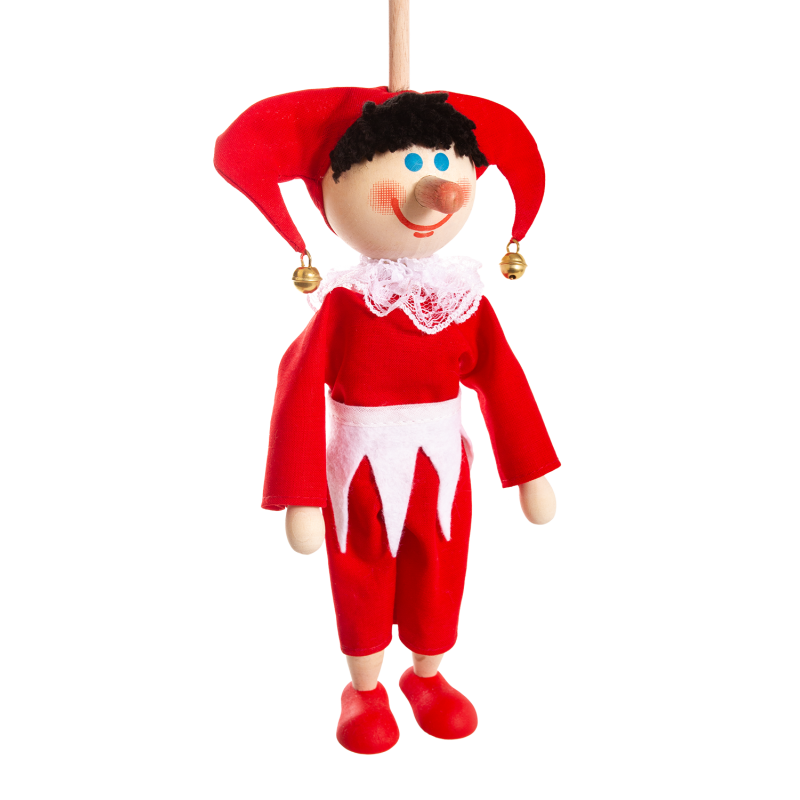 Loutka bez nití - Kašpárek bílý