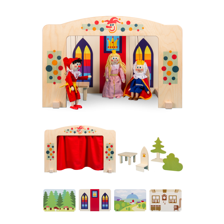 Puppet theatre for 20 cm puppets