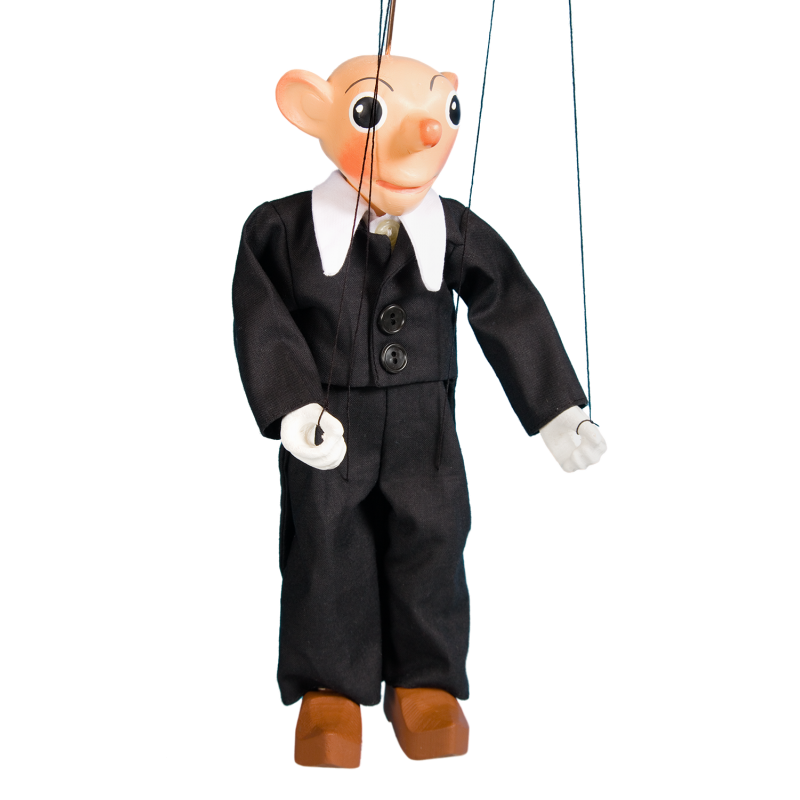 Puppet Spejbl - wooden, 27cm