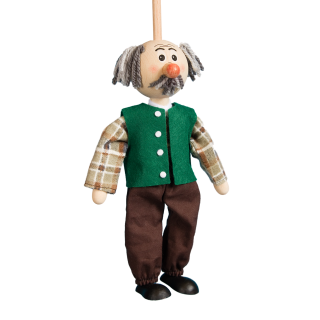 Puppet without threads - Grandfather