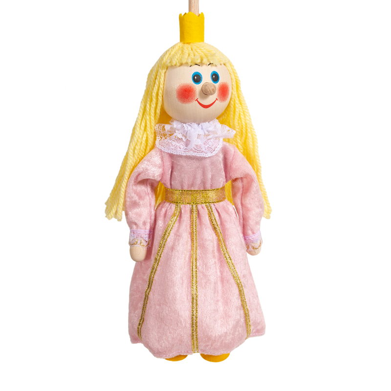 Puppet without threads - Princess pink