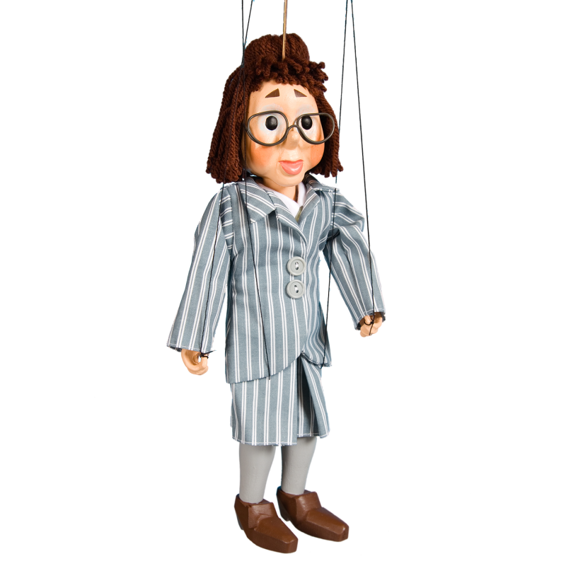 Puppet Mrs. Catherine - wooden, 27cm