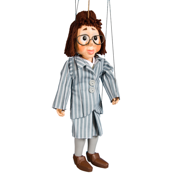 Puppet Mrs. Catherine - wooden, 27cm