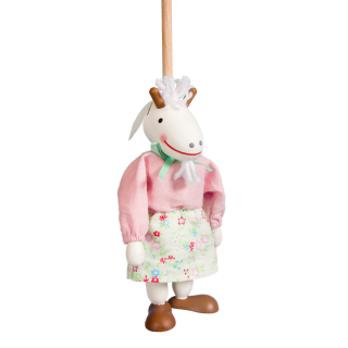 Puppet without threads - Goat pink
