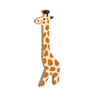 Wooden animal Giraffe
