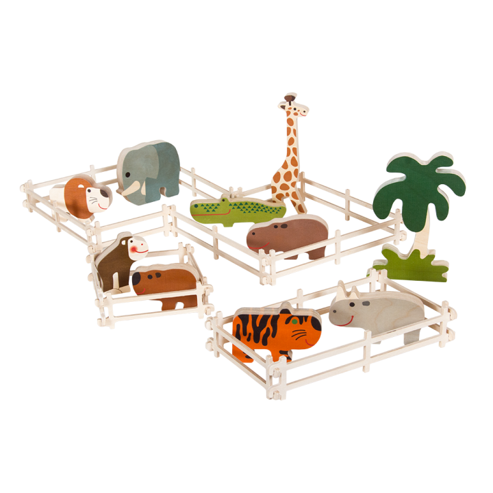 Holztiere ZOO - Satz