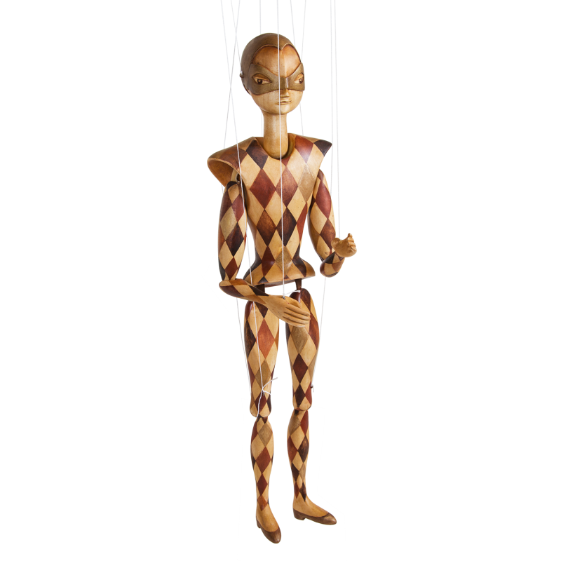 Marionette Harlekin
