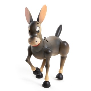 Wooden cash box donkey