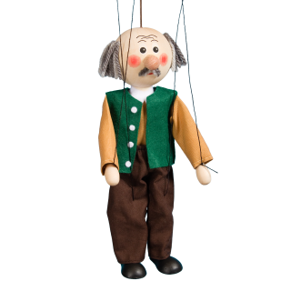 Puppe Großvater