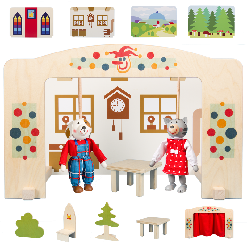 Puppet theatre - About a dog and a cat