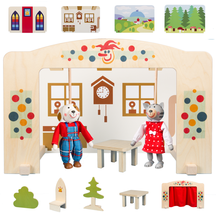 Puppet theatre - About a dog and a cat