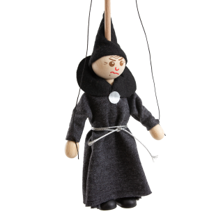 Schwarzer Priester Marionette