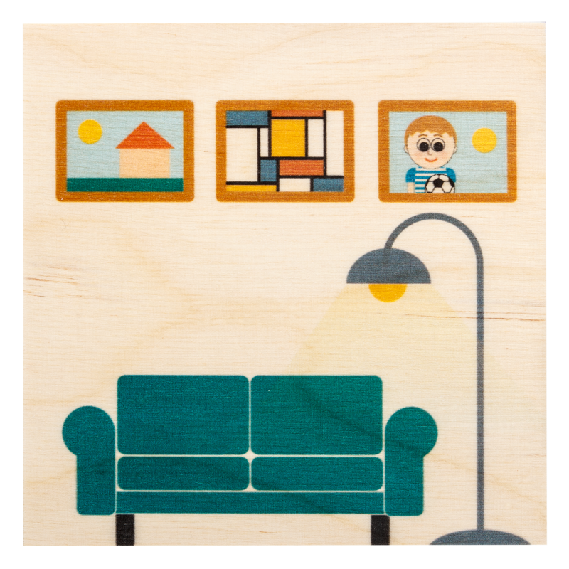 Holzbausatz - Wohnzimmer, Sofa