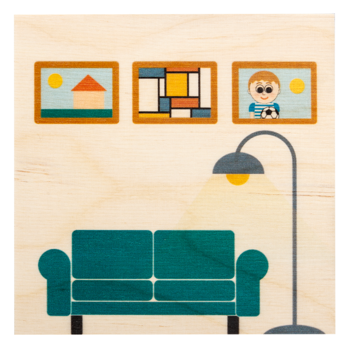 Holzbausatz - Wohnzimmer, Sofa