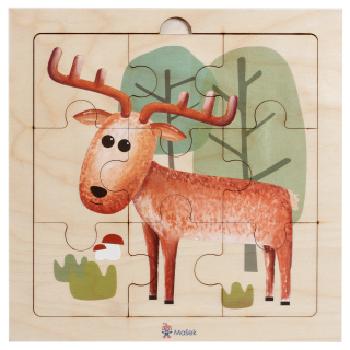 Holzpuzzle - Hirsche