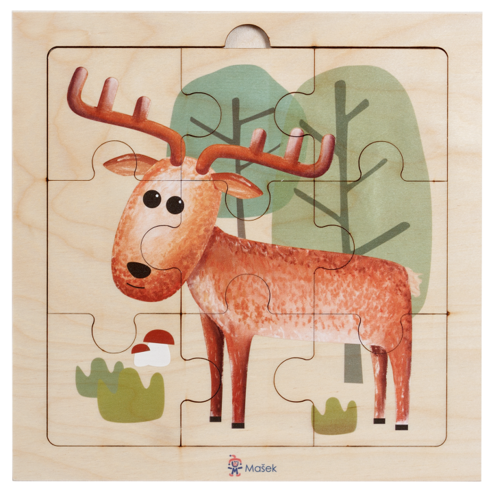 Holzpuzzle - Hirsche