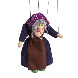 Puppet Ježibaba hunchbacked