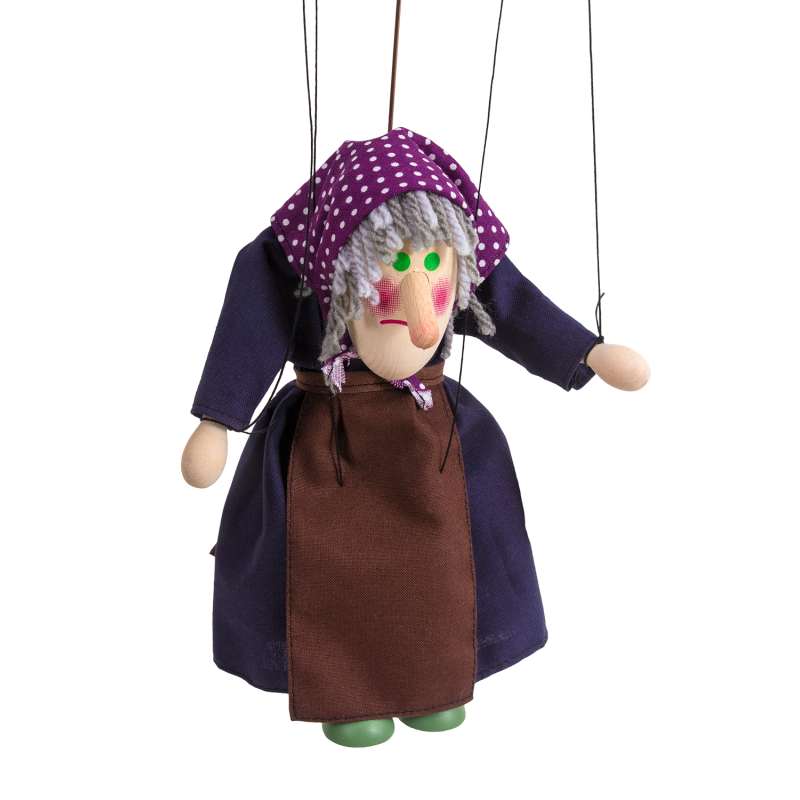 Puppet Ježibaba hunchbacked