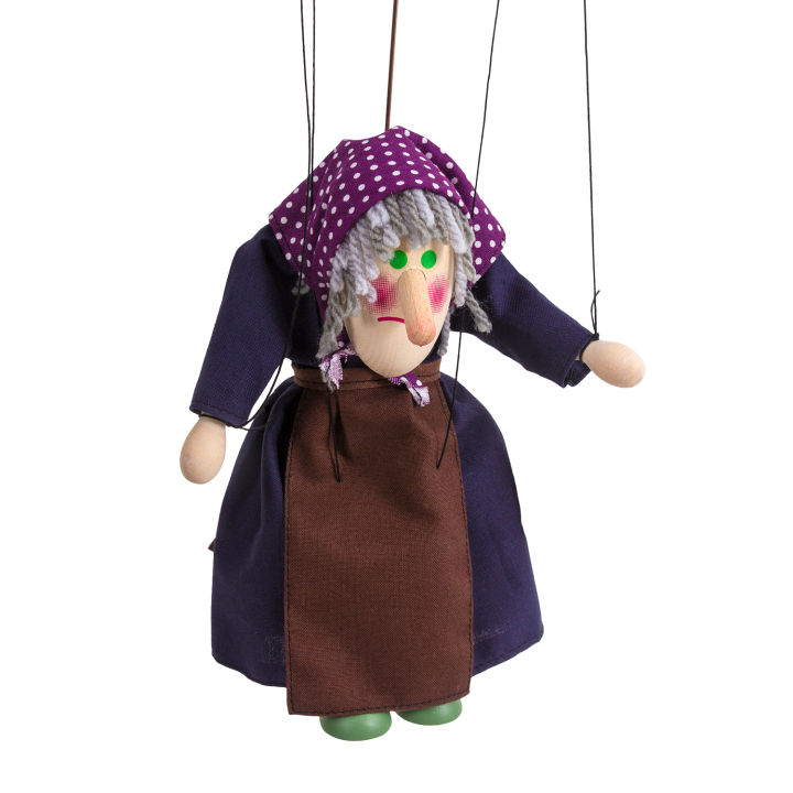 Puppet Ježibaba hunchbacked