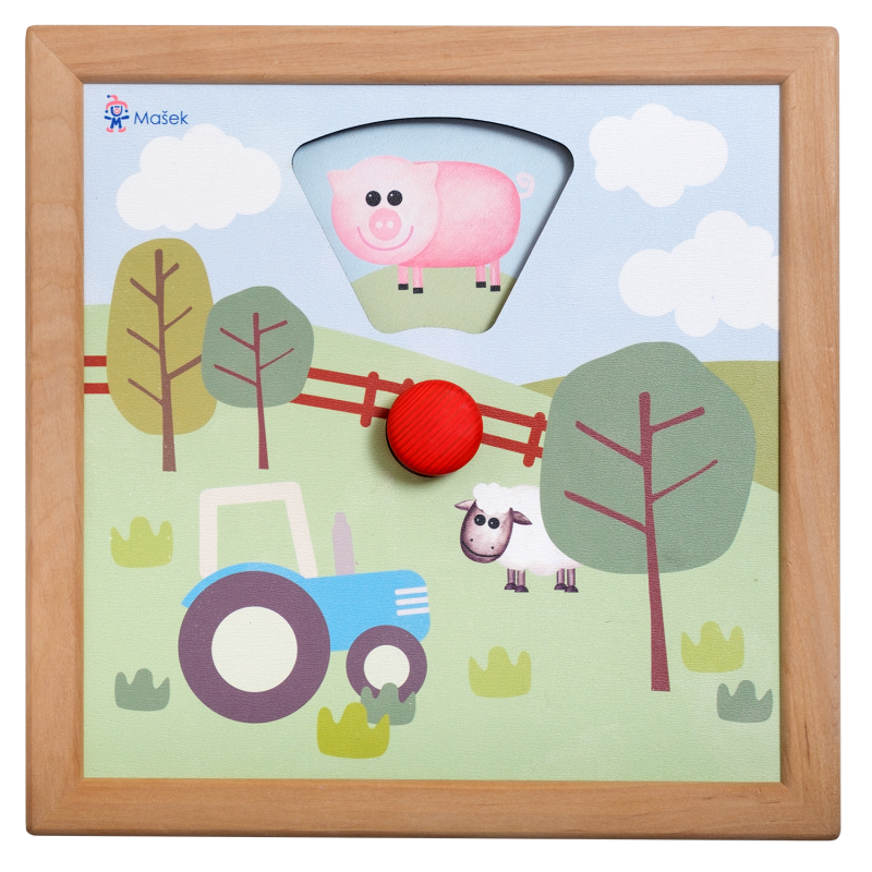 Rotating animals - interactive toy