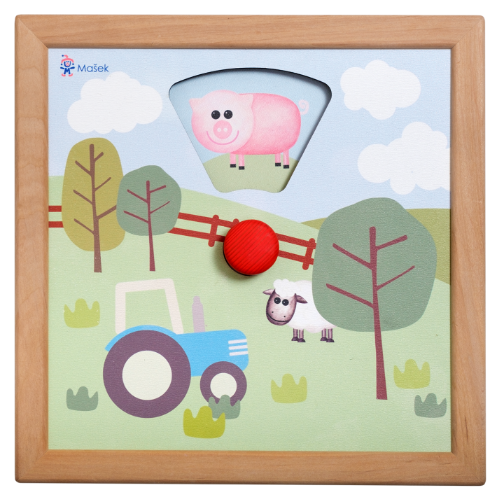 Rotating animals - interactive toy