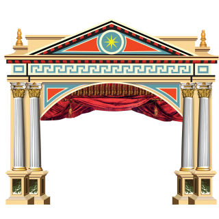 Antikes Portal für klassisches Theater