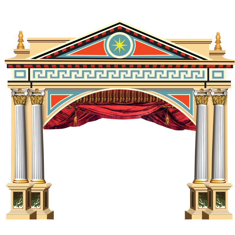 Ancient portal for classical theatre