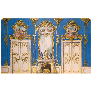 Klassisches Puppentheater für 20 cm Marionetten - ANTIK