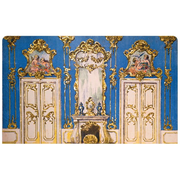 Classical puppet theatre for 20 cm puppets - ANTIK