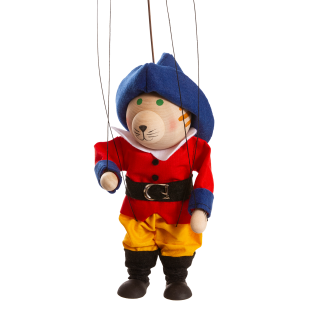 Loutka Kocour v botách