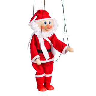 Weihnachtsmann-Puppe