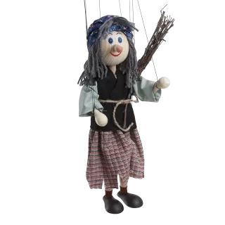 Hexe Marionette 35 cm