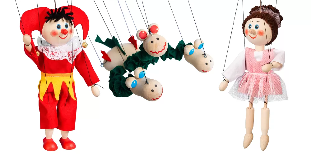 Loutky dřevěné 20 cm